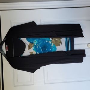 Carol Rose (no tag, fits like 18W)sleeved top with attached jacket overlay